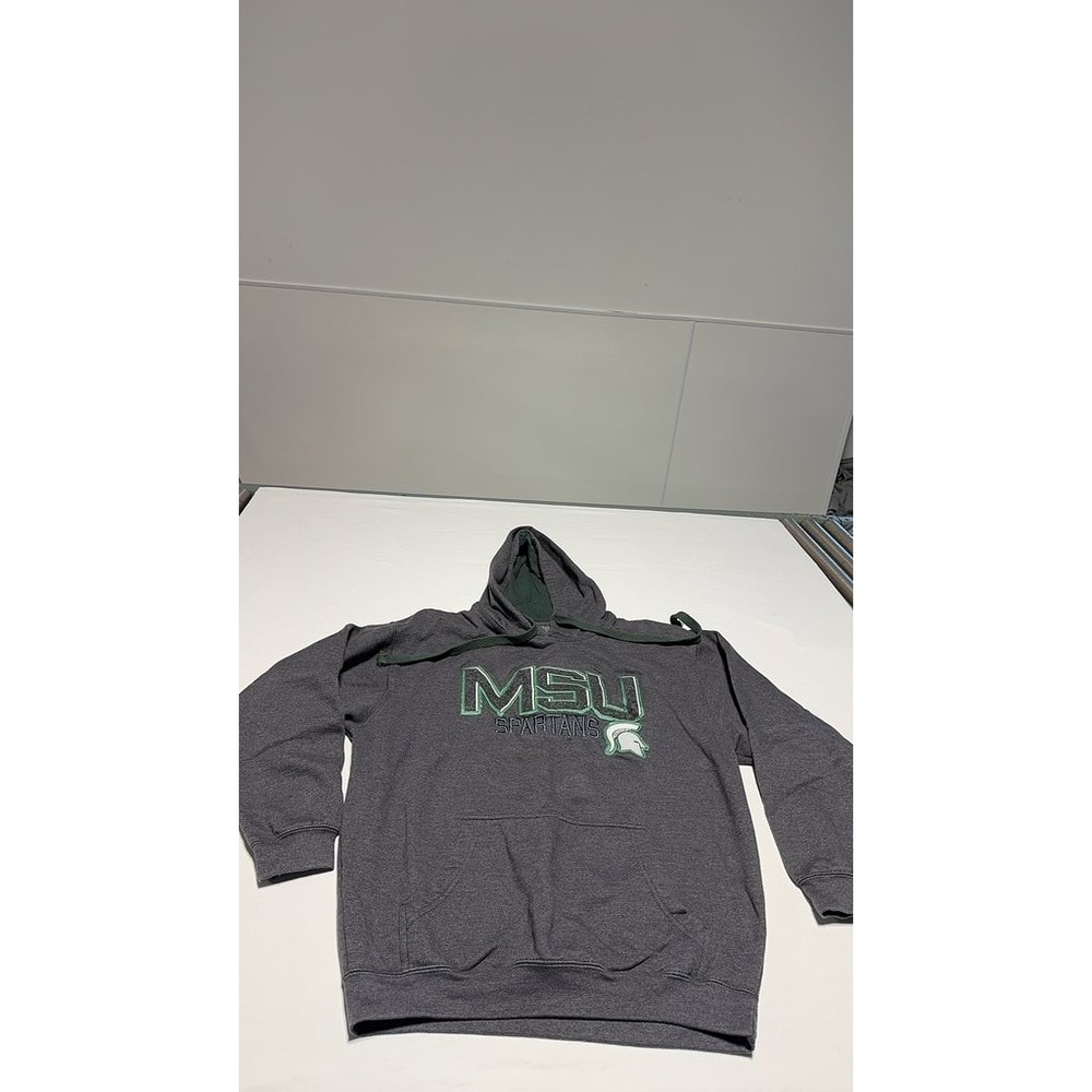 MSU Spartans Michigan State University Gray Hoodie Ouray Sportswear Medium